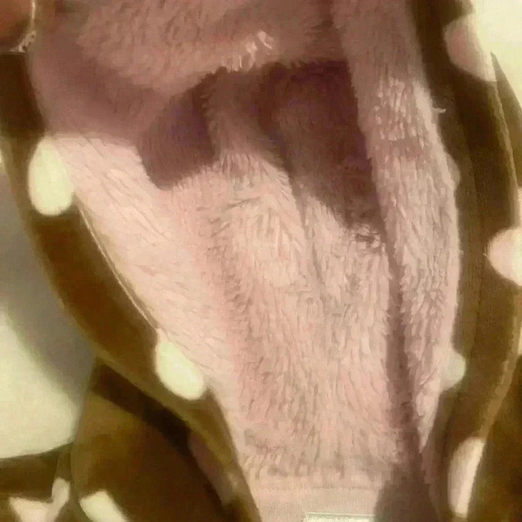 Gymboree Girls Hoodie in brown with pink & white hearts. Girls size small 5-6 - Picture 3 of 7